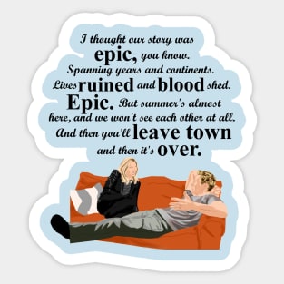 Lives Ruined and Blood Shed Sticker